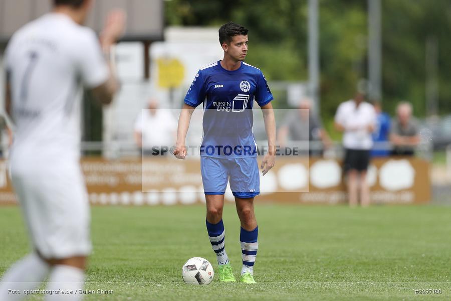 Louis Reinhart, Sportgelaende in der Au, Karlstadt, 04.07.2021, Freundschaftsspiele, sport, action, Fussball, Deutschland, Juli 2021, Saison 2021/2022, Bezirksliga Unterfranken West, Bayernliga Nord, ASV Rimpar, TSV Karlburg - Bild-ID: 2297180 Louis Reinhart, Sportgelaende in der Au, Karlstadt, 04.07.2021, Freundschaftsspiele, sport, action, Fussball, Deutschland, Juli 2021, Saison 2021/2022, Bezirksliga Unterfranken West, Bayernliga Nord, ASV Rimpar, TSV Karlburg - Bild-ID: 2297180