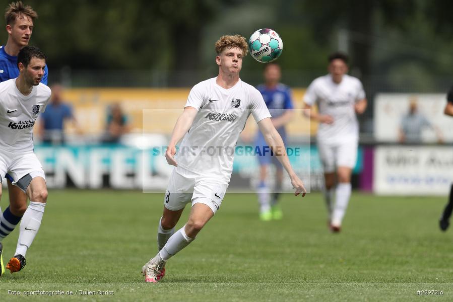 Adrian Winter, Sportgelaende in der Au, Karlstadt, 04.07.2021, Freundschaftsspiele, sport, action, Fussball, Deutschland, Juli 2021, Saison 2021/2022, Bezirksliga Unterfranken West, Bayernliga Nord, ASV Rimpar, TSV Karlburg - Bild-ID: 2297216