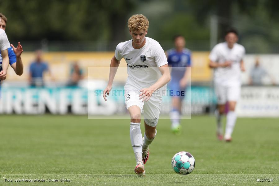Adrian Winter, Sportgelaende in der Au, Karlstadt, 04.07.2021, Freundschaftsspiele, sport, action, Fussball, Deutschland, Juli 2021, Saison 2021/2022, Bezirksliga Unterfranken West, Bayernliga Nord, ASV Rimpar, TSV Karlburg - Bild-ID: 2297219