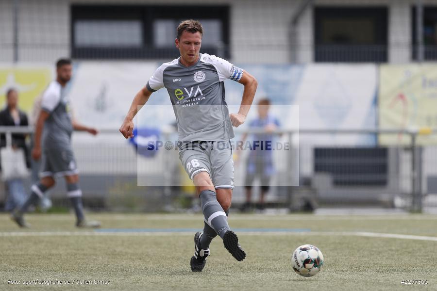 Marcel Andreas Wilke, Städtisches Sportzentrum, Alzenau in Unterfranken, 11.07.2021, sport, action, Fussball, Deutschland, Testspiel, Freundschaftsspiele, Juli 2021, Saison 2021/2022, Bayernliga, Hessenliga, TSV Karlburg, FC Bayern Alzenau - Bild-ID: 2297360