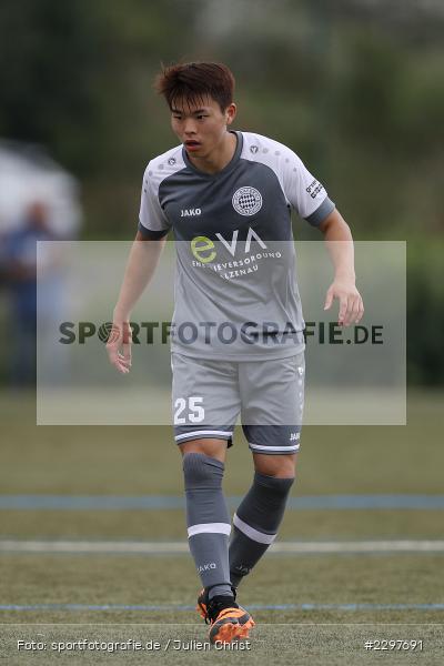Mingi Kang, Städtisches Sportzentrum, Alzenau in Unterfranken, 11.07.2021, sport, action, Fussball, Deutschland, Testspiel, Freundschaftsspiele, Juli 2021, Saison 2021/2022, Bayernliga, Hessenliga, TSV Karlburg, FC Bayern Alzenau - Bild-ID: 2297691