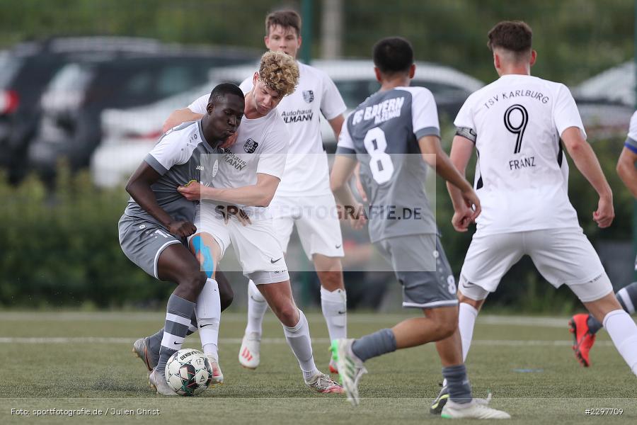 Sadate Moussa, Städtisches Sportzentrum, Alzenau in Unterfranken, 11.07.2021, sport, action, Fussball, Deutschland, Testspiel, Freundschaftsspiele, Juli 2021, Saison 2021/2022, Bayernliga, Hessenliga, TSV Karlburg, FC Bayern Alzenau - Bild-ID: 2297709