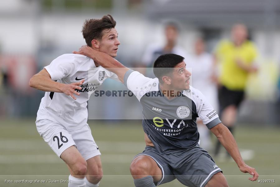 Emrecan Heptazeler, Städtisches Sportzentrum, Alzenau in Unterfranken, 11.07.2021, sport, action, Fussball, Deutschland, Testspiel, Freundschaftsspiele, Juli 2021, Saison 2021/2022, Bayernliga, Hessenliga, TSV Karlburg, FC Bayern Alzenau - Bild-ID: 2297713