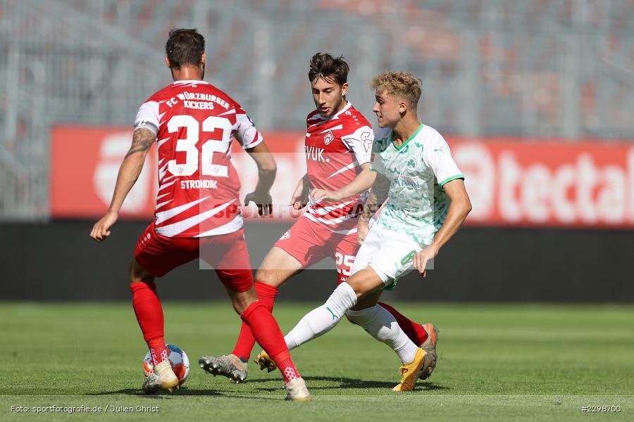 Nils Seufert, FLYERALARM Arena, Würzburg, 14.07.2021, DFL, Freundschaftsspiele, sport, action, Fussball, Deutschland, Juli 2021, Saison 2021/2022, SGF, FWK, Bundesliga, 3. Liga, SpVgg Greuther Fürth, FC Würzburger Kickers - Bild-ID: 2298700
