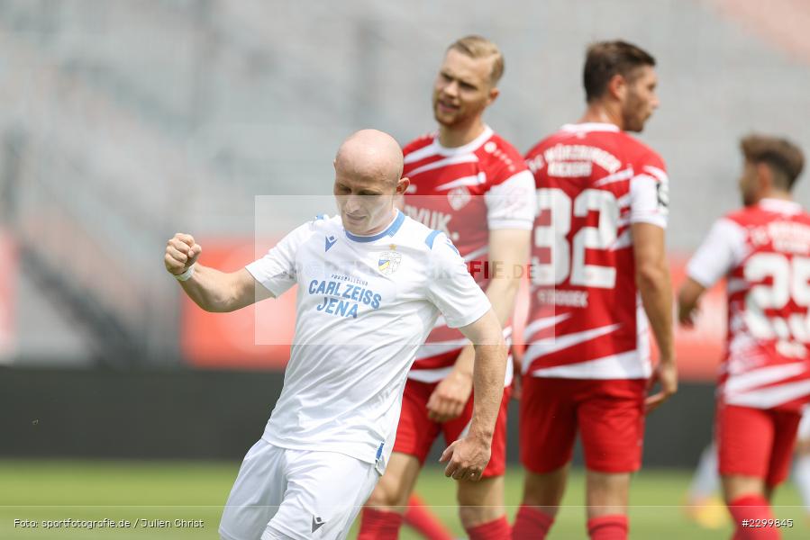 Freude, Torjubel, Maximilian Krauß, FLYERALARM Arena, Würzburg, 17.07.2021, DFL, Freundschaftsspiele, sport, action, Fussball, Deutschland, Juli 2021, Saison 2021/2022, FCC, FWK, Regionalliga Nordost, 3. Liga, FC Carl Zeiss Jena, FC Würzburger Kickers - Bild-ID: 2299845 Freude, Torjubel, Maximilian Krauß, FLYERALARM Arena, Würzburg, 17.07.2021, DFL, Freundschaftsspiele, sport, action, Fussball, Deutschland, Juli 2021, Saison 2021/2022, FCC, FWK, Regionalliga Nordost, 3. Liga, FC Carl Zeiss Jena, FC Würzburger Kickers - Bild-ID: 2299845