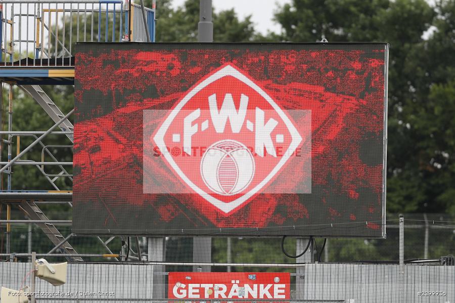 Anzeigetafel, FWK Logo, FLYERALARM Arena, Würzburg, 17.07.2021, DFL, Freundschaftsspiele, sport, action, Fussball, Deutschland, Juli 2021, Saison 2021/2022, FCC, FWK, Regionalliga Nordost, 3. Liga, FC Carl Zeiss Jena, FC Würzburger Kickers - Bild-ID: 2299936 Anzeigetafel, FWK Logo, FLYERALARM Arena, Würzburg, 17.07.2021, DFL, Freundschaftsspiele, sport, action, Fussball, Deutschland, Juli 2021, Saison 2021/2022, FCC, FWK, Regionalliga Nordost, 3. Liga, FC Carl Zeiss Jena, FC Würzburger Kickers - Bild-ID: 2299936