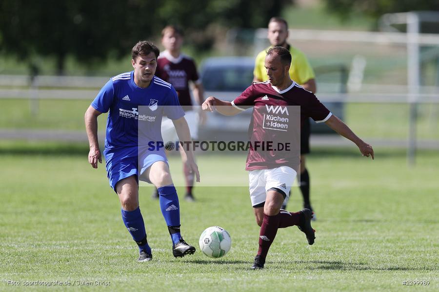 Sandro Nagl, Philipp Malin, Sportplatz, Gössenheim, 18.07.2021, Freundschaftsspiele, sport, action, Fussball, Deutschland, Juli 2021, Saison 2021/2022, TSV Partenstein, FC Gössenheim - Bild-ID: 2299989