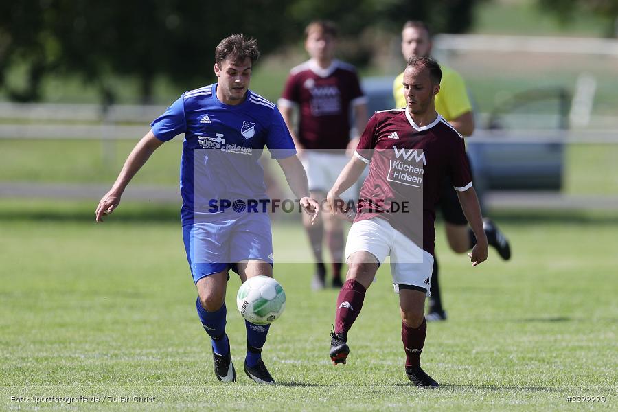Sandro Nagl, Philipp Malin, Sportplatz, Gössenheim, 18.07.2021, Freundschaftsspiele, sport, action, Fussball, Deutschland, Juli 2021, Saison 2021/2022, TSV Partenstein, FC Gössenheim - Bild-ID: 2299990
