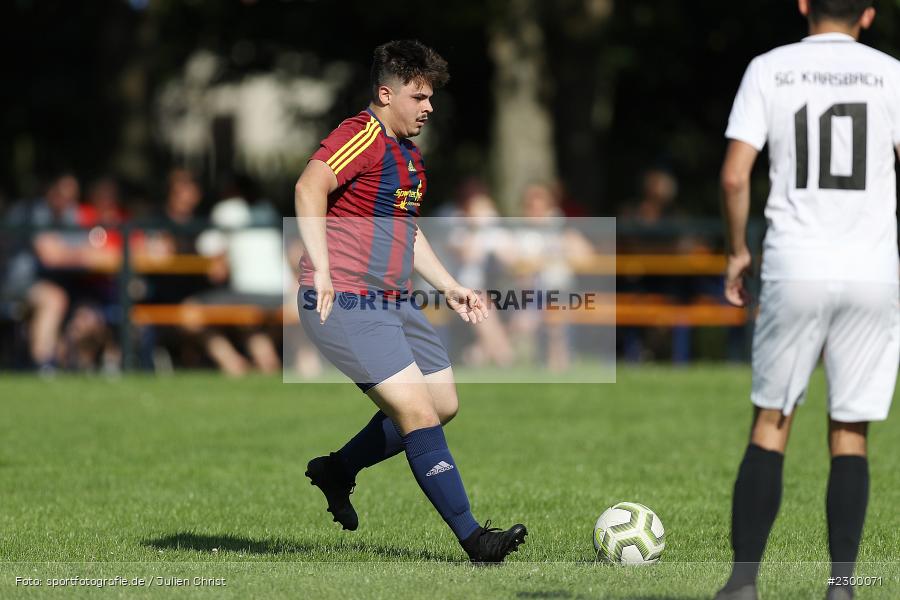 Janic Filippi, Sportplatz, Karsbach, 18.07.2021, Freundschaftsspiele, sport, action, Fussball, Deutschland, Juli 2021, Saison 2021/2022, FV Mittelsinn/Obersinn, FC Karsbach - Bild-ID: 2300071