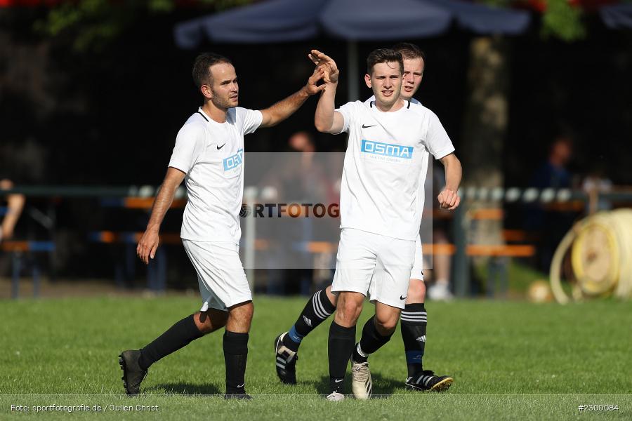 Torjubel, Lukas Müller, William Vielwerth, Sportplatz, Karsbach, 18.07.2021, Freundschaftsspiele, sport, action, Fussball, Deutschland, Juli 2021, Saison 2021/2022, FV Mittelsinn/Obersinn, FC Karsbach - Bild-ID: 2300084