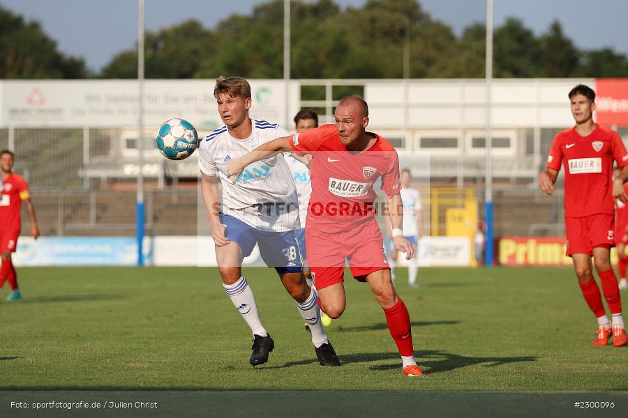 Niklas Borger, Thomas Winklbauer, Stadion am Schoenbusch, Aschaffenburg, 23.07.2021, BFV, sport, action, Fussball, Deutschland, Juli 2021, Saison 2021/2022, TSV, SVA, Regionalliga Bayern, TSV Buchbach, SV Viktoria Aschaffenburg - Bild-ID: 2300096 Niklas Borger, Thomas Winklbauer, Stadion am Schoenbusch, Aschaffenburg, 23.07.2021, BFV, sport, action, Fussball, Deutschland, Juli 2021, Saison 2021/2022, TSV, SVA, Regionalliga Bayern, TSV Buchbach, SV Viktoria Aschaffenburg - Bild-ID: 2300096