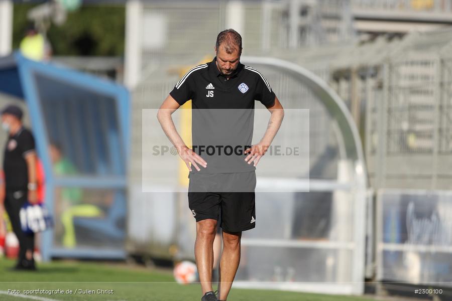 Enttäuscht, Jochen Seitz, Stadion am Schoenbusch, Aschaffenburg, 23.07.2021, BFV, sport, action, Fussball, Deutschland, Juli 2021, Saison 2021/2022, TSV, SVA, Regionalliga Bayern, TSV Buchbach, SV Viktoria Aschaffenburg - Bild-ID: 2300100