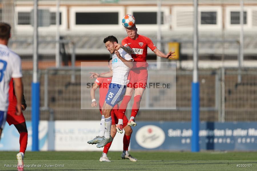 Elias Niesigk, Benedikt Orth, Stadion am Schoenbusch, Aschaffenburg, 23.07.2021, BFV, sport, action, Fussball, Deutschland, Juli 2021, Saison 2021/2022, TSV, SVA, Regionalliga Bayern, TSV Buchbach, SV Viktoria Aschaffenburg - Bild-ID: 2300101 Elias Niesigk, Benedikt Orth, Stadion am Schoenbusch, Aschaffenburg, 23.07.2021, BFV, sport, action, Fussball, Deutschland, Juli 2021, Saison 2021/2022, TSV, SVA, Regionalliga Bayern, TSV Buchbach, SV Viktoria Aschaffenburg - Bild-ID: 2300101