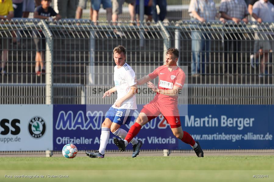 Tom Schulz, Marco Rosenzweig, Stadion am Schoenbusch, Aschaffenburg, 23.07.2021, BFV, sport, action, Fussball, Deutschland, Juli 2021, Saison 2021/2022, TSV, SVA, Regionalliga Bayern, TSV Buchbach, SV Viktoria Aschaffenburg - Bild-ID: 2300111 Tom Schulz, Marco Rosenzweig, Stadion am Schoenbusch, Aschaffenburg, 23.07.2021, BFV, sport, action, Fussball, Deutschland, Juli 2021, Saison 2021/2022, TSV, SVA, Regionalliga Bayern, TSV Buchbach, SV Viktoria Aschaffenburg - Bild-ID: 2300111