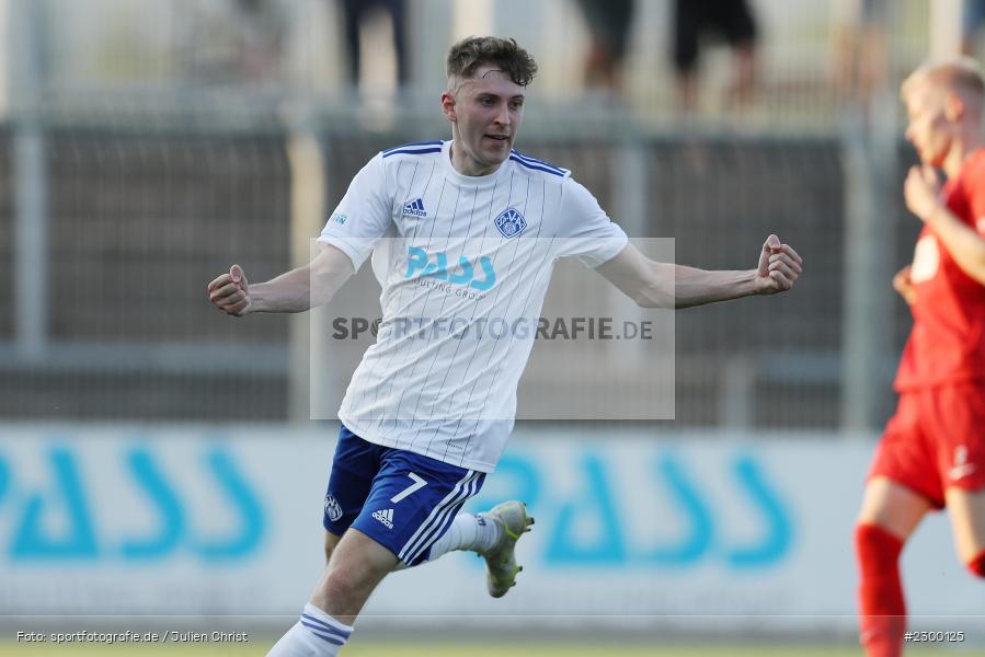 Freude, Torjubel, Benedict Laverty, Stadion am Schoenbusch, Aschaffenburg, 23.07.2021, BFV, sport, action, Fussball, Deutschland, Juli 2021, Saison 2021/2022, TSV, SVA, Regionalliga Bayern, TSV Buchbach, SV Viktoria Aschaffenburg - Bild-ID: 2300125 Freude, Torjubel, Benedict Laverty, Stadion am Schoenbusch, Aschaffenburg, 23.07.2021, BFV, sport, action, Fussball, Deutschland, Juli 2021, Saison 2021/2022, TSV, SVA, Regionalliga Bayern, TSV Buchbach, SV Viktoria Aschaffenburg - Bild-ID: 2300125