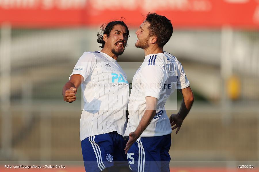 Hamza Boutakhrit, Freude, Torjubel, Elias Niesigk, Stadion am Schoenbusch, Aschaffenburg, 23.07.2021, BFV, sport, action, Fussball, Deutschland, Juli 2021, Saison 2021/2022, TSV, SVA, Regionalliga Bayern, TSV Buchbach, SV Viktoria Aschaffenburg - Bild-ID: 2300126 Hamza Boutakhrit, Freude, Torjubel, Elias Niesigk, Stadion am Schoenbusch, Aschaffenburg, 23.07.2021, BFV, sport, action, Fussball, Deutschland, Juli 2021, Saison 2021/2022, TSV, SVA, Regionalliga Bayern, TSV Buchbach, SV Viktoria Aschaffenburg - Bild-ID: 2300126