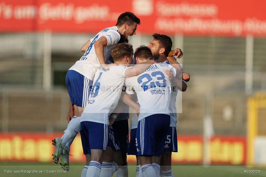 Freude, Torjubel, Philipp Beinenz, Stadion am Schoenbusch, Aschaffenburg, 23.07.2021, BFV, sport, action, Fussball, Deutschland, Juli 2021, Saison 2021/2022, TSV, SVA, Regionalliga Bayern, TSV Buchbach, SV Viktoria Aschaffenburg - Bild-ID: 2300128