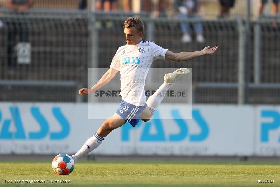 Tim Littmann, Stadion am Schoenbusch, Aschaffenburg, 23.07.2021, BFV, sport, action, Fussball, Deutschland, Juli 2021, Saison 2021/2022, TSV, SVA, Regionalliga Bayern, TSV Buchbach, SV Viktoria Aschaffenburg - Bild-ID: 2300131