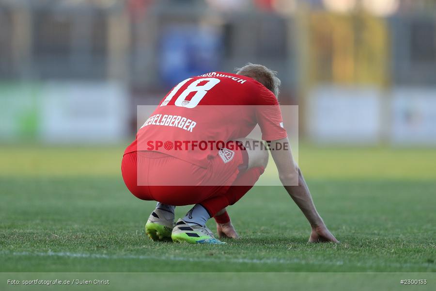 Enttäuscht, Jonas Wieselsberger, Stadion am Schoenbusch, Aschaffenburg, 23.07.2021, BFV, sport, action, Fussball, Deutschland, Juli 2021, Saison 2021/2022, TSV, SVA, Regionalliga Bayern, TSV Buchbach, SV Viktoria Aschaffenburg - Bild-ID: 2300133