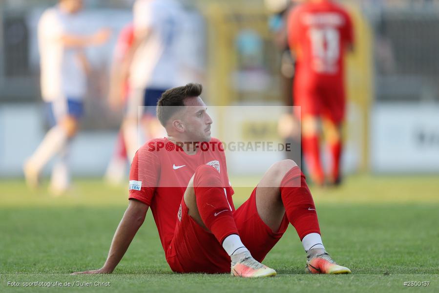 enttäuscht, Samed Bahar, Stadion am Schoenbusch, Aschaffenburg, 23.07.2021, BFV, sport, action, Fussball, Deutschland, Juli 2021, Saison 2021/2022, TSV, SVA, Regionalliga Bayern, TSV Buchbach, SV Viktoria Aschaffenburg - Bild-ID: 2300137