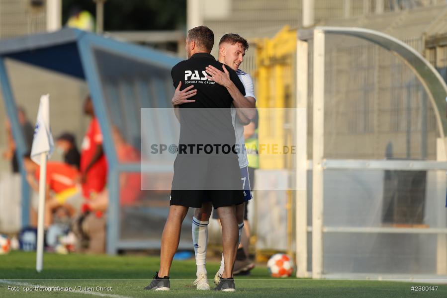 Jochen Seitz, Umarmung, Benedict Laverty, Stadion am Schoenbusch, Aschaffenburg, 23.07.2021, BFV, sport, action, Fussball, Deutschland, Juli 2021, Saison 2021/2022, TSV, SVA, Regionalliga Bayern, TSV Buchbach, SV Viktoria Aschaffenburg - Bild-ID: 2300147 Jochen Seitz, Umarmung, Benedict Laverty, Stadion am Schoenbusch, Aschaffenburg, 23.07.2021, BFV, sport, action, Fussball, Deutschland, Juli 2021, Saison 2021/2022, TSV, SVA, Regionalliga Bayern, TSV Buchbach, SV Viktoria Aschaffenburg - Bild-ID: 2300147