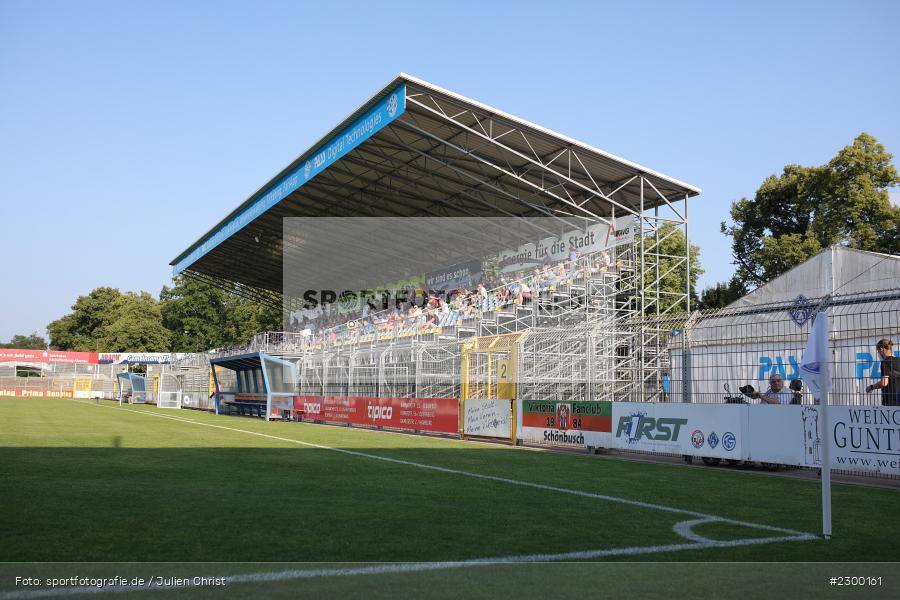 Haupttribüne, Stadion am Schoenbusch, Aschaffenburg, 23.07.2021, BFV, sport, action, Fussball, Deutschland, Juli 2021, Saison 2021/2022, TSV, SVA, Regionalliga Bayern, TSV Buchbach, SV Viktoria Aschaffenburg - Bild-ID: 2300161 Haupttribüne, Stadion am Schoenbusch, Aschaffenburg, 23.07.2021, BFV, sport, action, Fussball, Deutschland, Juli 2021, Saison 2021/2022, TSV, SVA, Regionalliga Bayern, TSV Buchbach, SV Viktoria Aschaffenburg - Bild-ID: 2300161