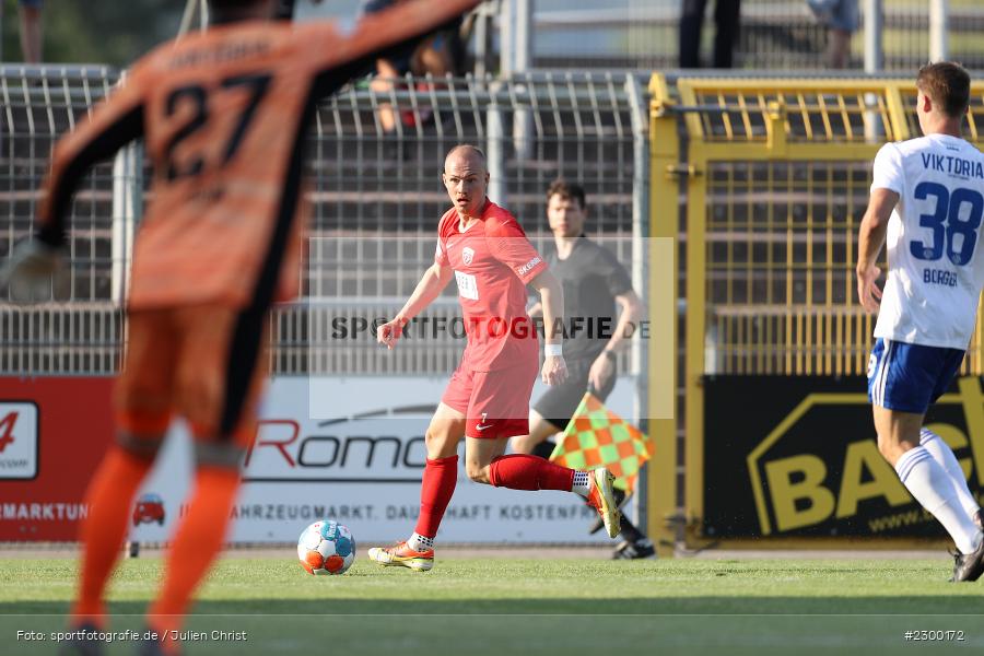 Thomas Winklbauer, Stadion am Schoenbusch, Aschaffenburg, 23.07.2021, BFV, sport, action, Fussball, Deutschland, Juli 2021, Saison 2021/2022, TSV, SVA, Regionalliga Bayern, TSV Buchbach, SV Viktoria Aschaffenburg - Bild-ID: 2300172