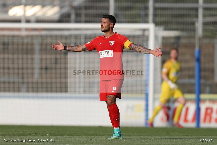 Aleksandro Petrovic, Stadion am Schoenbusch, Aschaffenburg, 23.07.2021, BFV, sport, action, Fussball, Deutschland, Juli 2021, Saison 2021/2022, TSV, SVA, Regionalliga Bayern, TSV Buchbach, SV Viktoria Aschaffenburg - Bild-ID: 2300190