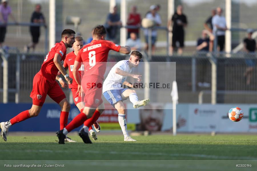 Benedict Laverty, Stadion am Schoenbusch, Aschaffenburg, 23.07.2021, BFV, sport, action, Fussball, Deutschland, Juli 2021, Saison 2021/2022, TSV, SVA, Regionalliga Bayern, TSV Buchbach, SV Viktoria Aschaffenburg - Bild-ID: 2300196