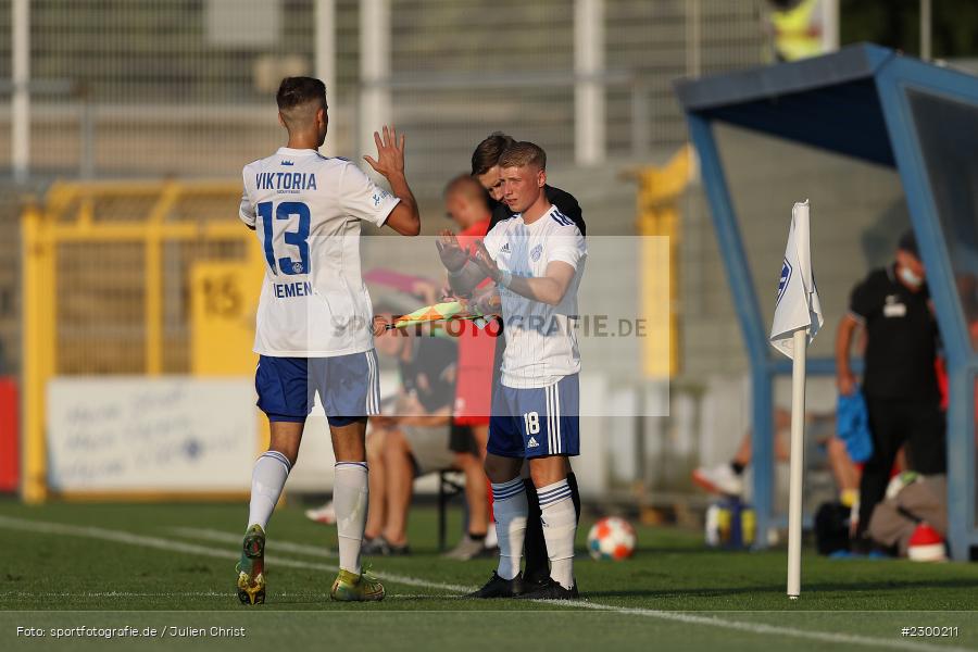 Einwechslung, Nick Förster, Stadion am Schoenbusch, Aschaffenburg, 23.07.2021, BFV, sport, action, Fussball, Deutschland, Juli 2021, Saison 2021/2022, TSV, SVA, Regionalliga Bayern, TSV Buchbach, SV Viktoria Aschaffenburg - Bild-ID: 2300211 Einwechslung, Nick Förster, Stadion am Schoenbusch, Aschaffenburg, 23.07.2021, BFV, sport, action, Fussball, Deutschland, Juli 2021, Saison 2021/2022, TSV, SVA, Regionalliga Bayern, TSV Buchbach, SV Viktoria Aschaffenburg - Bild-ID: 2300211
