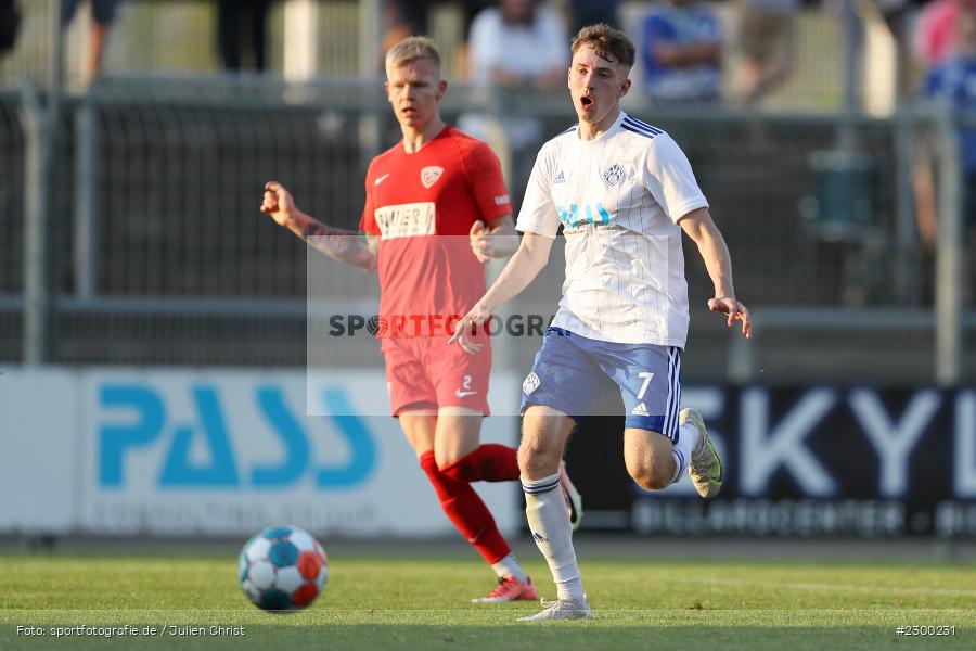 Benedict Laverty, Stadion am Schoenbusch, Aschaffenburg, 23.07.2021, BFV, sport, action, Fussball, Deutschland, Juli 2021, Saison 2021/2022, TSV, SVA, Regionalliga Bayern, TSV Buchbach, SV Viktoria Aschaffenburg - Bild-ID: 2300231