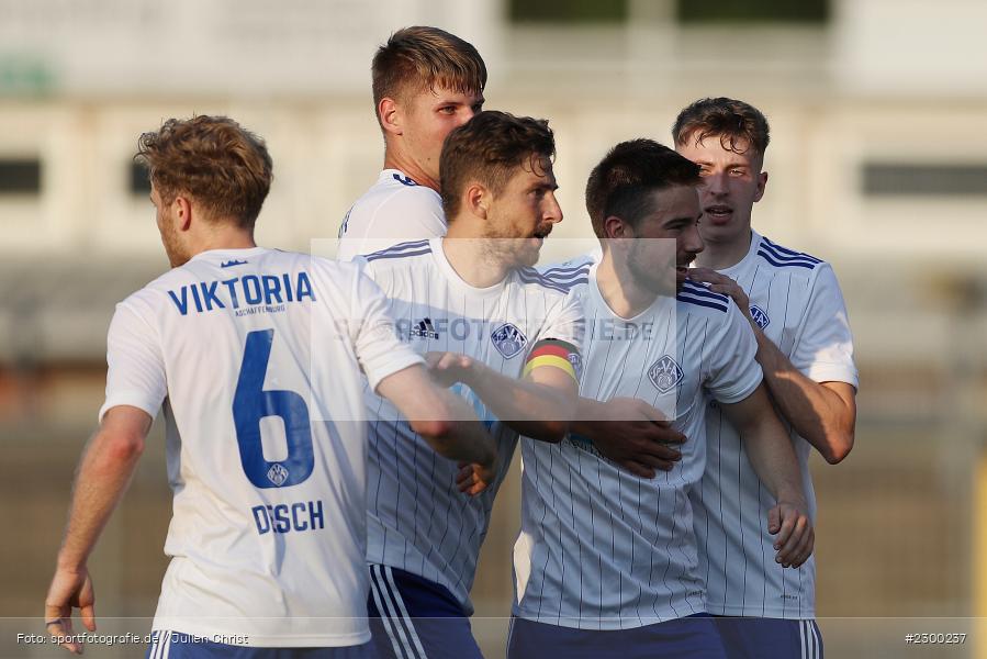 Torjubel, Philipp Beinenz, Stadion am Schoenbusch, Aschaffenburg, 23.07.2021, BFV, sport, action, Fussball, Deutschland, Juli 2021, Saison 2021/2022, TSV, SVA, Regionalliga Bayern, TSV Buchbach, SV Viktoria Aschaffenburg - Bild-ID: 2300237