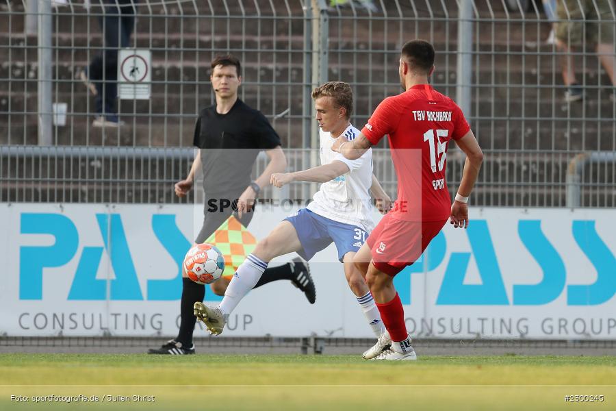 Tim Littmann, Stadion am Schoenbusch, Aschaffenburg, 23.07.2021, BFV, sport, action, Fussball, Deutschland, Juli 2021, Saison 2021/2022, TSV, SVA, Regionalliga Bayern, TSV Buchbach, SV Viktoria Aschaffenburg - Bild-ID: 2300245