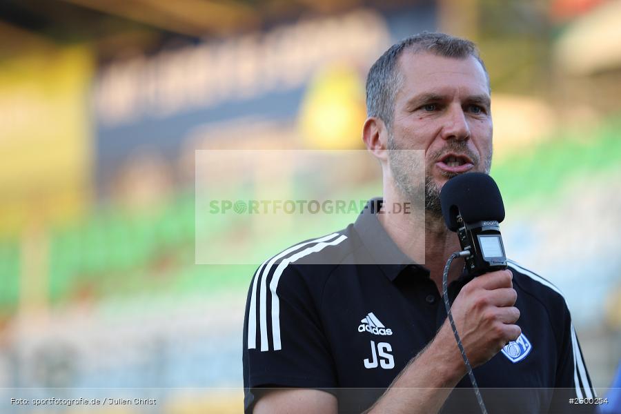 Interview, Jochen Seitz, Stadion am Schoenbusch, Aschaffenburg, 23.07.2021, BFV, sport, action, Fussball, Deutschland, Juli 2021, Saison 2021/2022, TSV, SVA, Regionalliga Bayern, TSV Buchbach, SV Viktoria Aschaffenburg - Bild-ID: 2300254