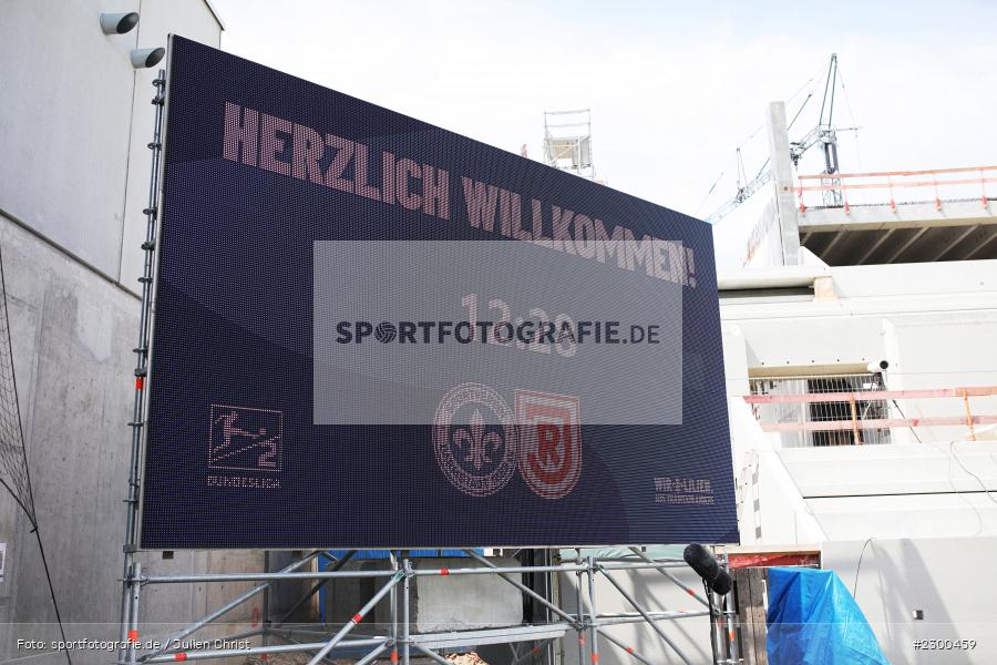 LED, Anzeigetafel, Merck-Stadion, Darmstadt, 24.07.2021, DFL, sport, action, Fussball, Deutschland, Juli 2021, Saison 2021/2022, SSV, SVD, Bundesliga, 2. Bundesliga, SSV Jahn Regensburg, SV Darmstadt 98 - Bild-ID: 2300459