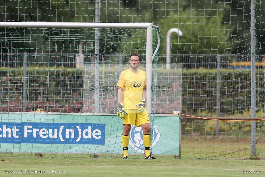 Philipp Ködel, sport, action, Sportplatz Duivenallee, Saison 2021/2022, Juli 2021, Gemünden, Fussball, FVGS, FV Gemünden/Seifriedsburg, FCM, FC Mömlingen, Deutschland, Bezirksliga Unterfranken West, BFV, 25.07.2021 - Bild-ID: 2300530