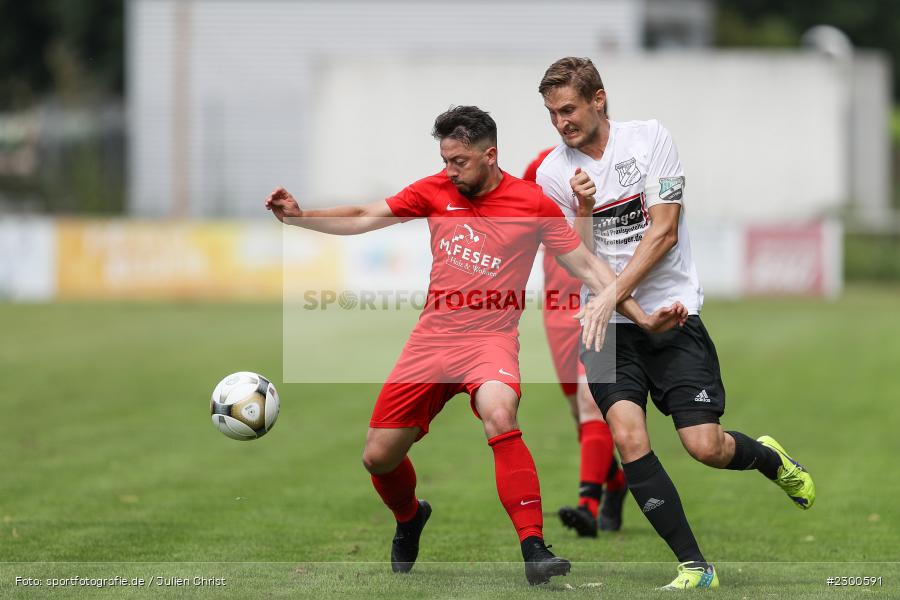 Robert Erfurt, sport, action, Sportplatz Duivenallee, Saison 2021/2022, Juli 2021, Gemünden, Fussball, FVGS, FV Gemünden/Seifriedsburg, FCM, FC Mömlingen, Deutschland, Bezirksliga Unterfranken West, BFV, 25.07.2021 - Bild-ID: 2300591
