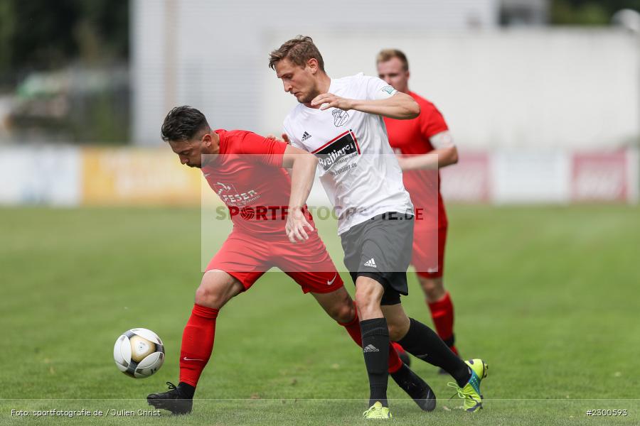 Robert Erfurt, sport, action, Sportplatz Duivenallee, Saison 2021/2022, Juli 2021, Gemünden, Fussball, FVGS, FV Gemünden/Seifriedsburg, FCM, FC Mömlingen, Deutschland, Bezirksliga Unterfranken West, BFV, 25.07.2021 - Bild-ID: 2300593