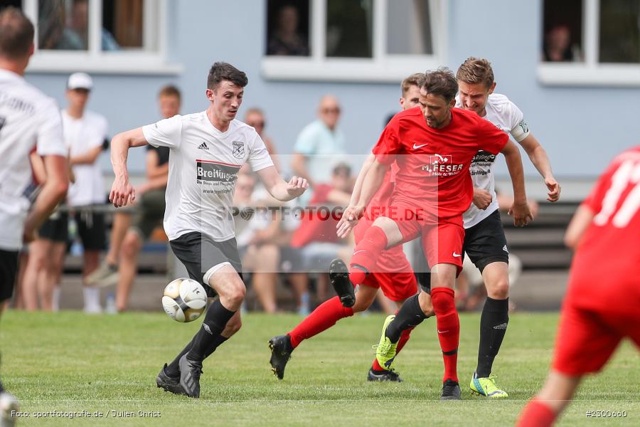Jens Fromm, sport, action, Sportplatz Duivenallee, Saison 2021/2022, Juli 2021, Gemünden, Fussball, FVGS, FV Gemünden/Seifriedsburg, FCM, FC Mömlingen, Deutschland, Bezirksliga Unterfranken West, BFV, 25.07.2021 - Bild-ID: 2300660
