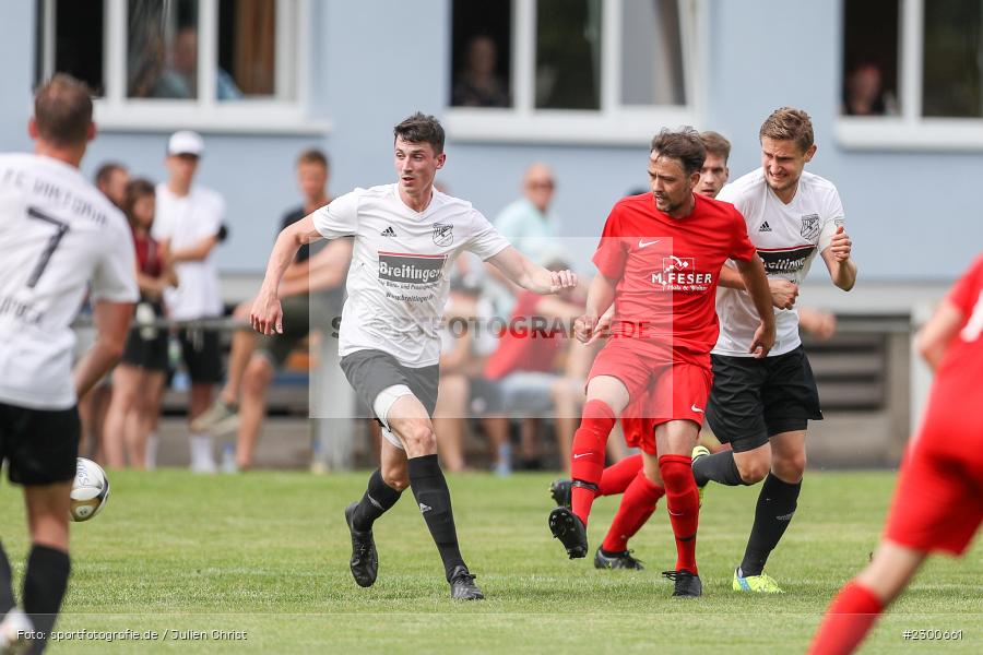 Jens Fromm, sport, action, Sportplatz Duivenallee, Saison 2021/2022, Juli 2021, Gemünden, Fussball, FVGS, FV Gemünden/Seifriedsburg, FCM, FC Mömlingen, Deutschland, Bezirksliga Unterfranken West, BFV, 25.07.2021 - Bild-ID: 2300661