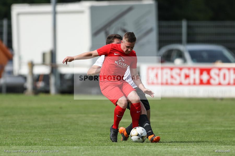 Tobias Haupt, sport, action, Sportplatz Duivenallee, Saison 2021/2022, Juli 2021, Gemünden, Fussball, FVGS, FV Gemünden/Seifriedsburg, FCM, FC Mömlingen, Deutschland, Bezirksliga Unterfranken West, BFV, 25.07.2021 - Bild-ID: 2300687