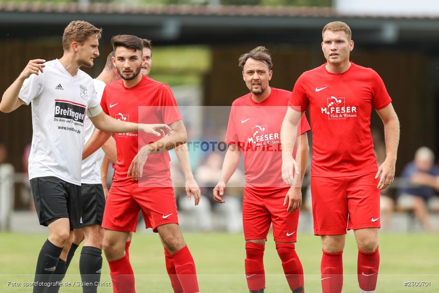 Jens Fromm, sport, action, Sportplatz Duivenallee, Saison 2021/2022, Juli 2021, Gemünden, Fussball, FVGS, FV Gemünden/Seifriedsburg, FCM, FC Mömlingen, Deutschland, Bezirksliga Unterfranken West, BFV, 25.07.2021 - Bild-ID: 2300701