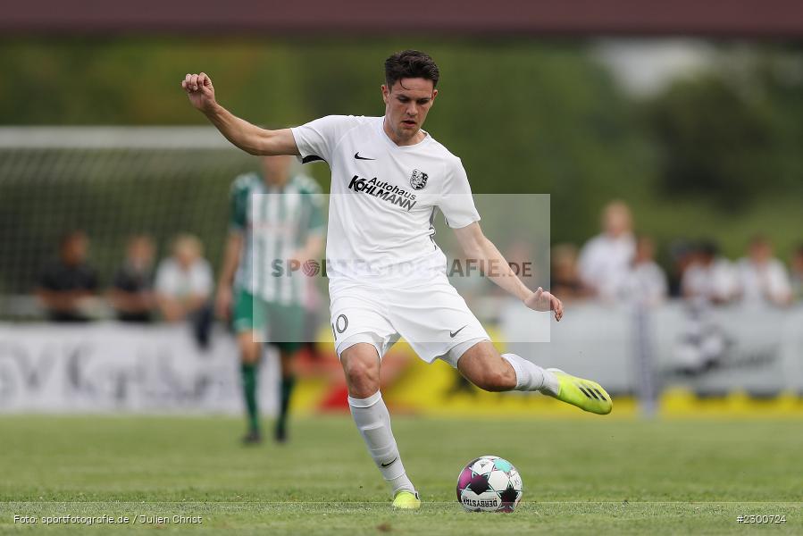 Jan Martin, Sportgelände, Karlburg, 27.07.2021, BFV, sport, action, Fussball, Deutschland, Juli 2021, Saison 2021/2022, Grabfeldgallier, TSV, Bayernliga Nord, TSV Großbardorf, TSV Karlburg - Bild-ID: 2300724