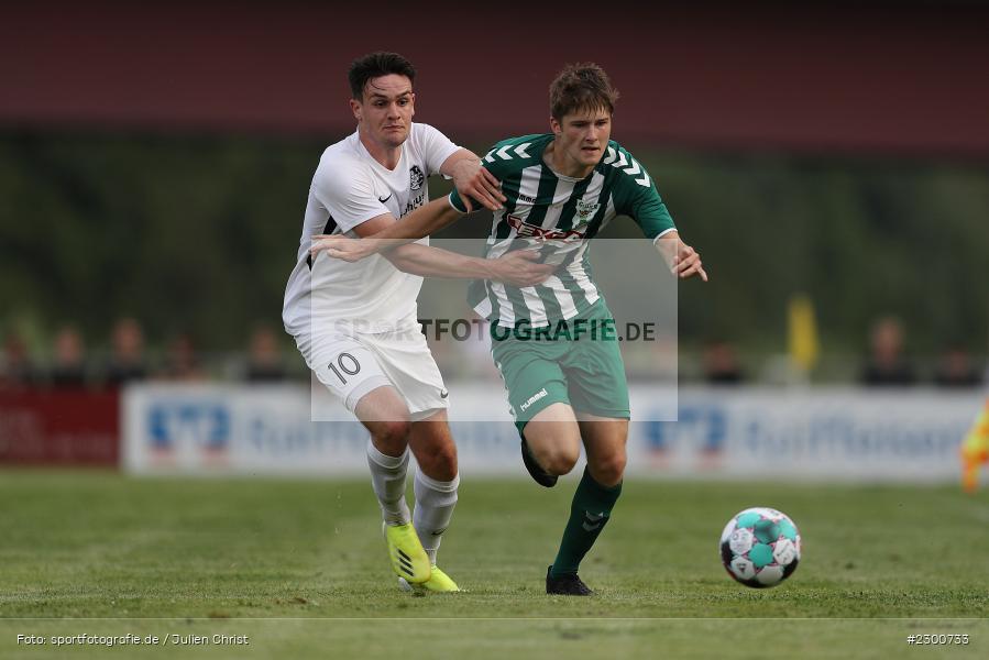 Diego Schwab, Jan Martin, Sportgelände, Karlburg, 27.07.2021, BFV, sport, action, Fussball, Deutschland, Juli 2021, Saison 2021/2022, Grabfeldgallier, TSV, Bayernliga Nord, TSV Großbardorf, TSV Karlburg - Bild-ID: 2300733