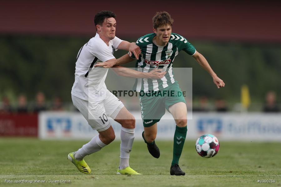 Diego Schwab, Jan Martin, Sportgelände, Karlburg, 27.07.2021, BFV, sport, action, Fussball, Deutschland, Juli 2021, Saison 2021/2022, Grabfeldgallier, TSV, Bayernliga Nord, TSV Großbardorf, TSV Karlburg - Bild-ID: 2300734