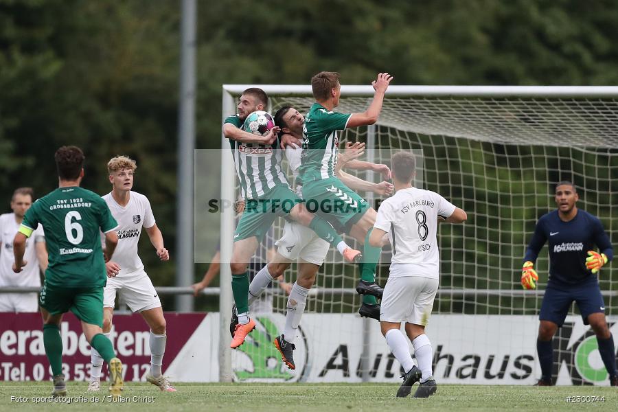 Abwehr, Cedric Fenske, Sportgelände, Karlburg, 27.07.2021, BFV, sport, action, Fussball, Deutschland, Juli 2021, Saison 2021/2022, Grabfeldgallier, TSV, Bayernliga Nord, TSV Großbardorf, TSV Karlburg - Bild-ID: 2300744