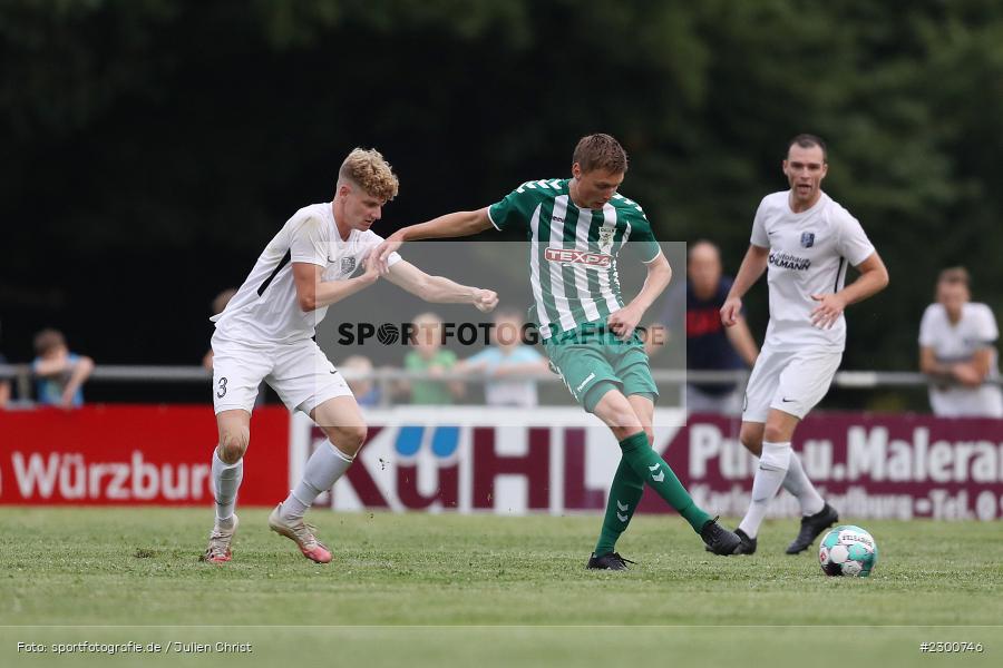 Adrian Winter, Tim Strohmenger, Sportgelände, Karlburg, 27.07.2021, BFV, sport, action, Fussball, Deutschland, Juli 2021, Saison 2021/2022, Grabfeldgallier, TSV, Bayernliga Nord, TSV Großbardorf, TSV Karlburg - Bild-ID: 2300746
