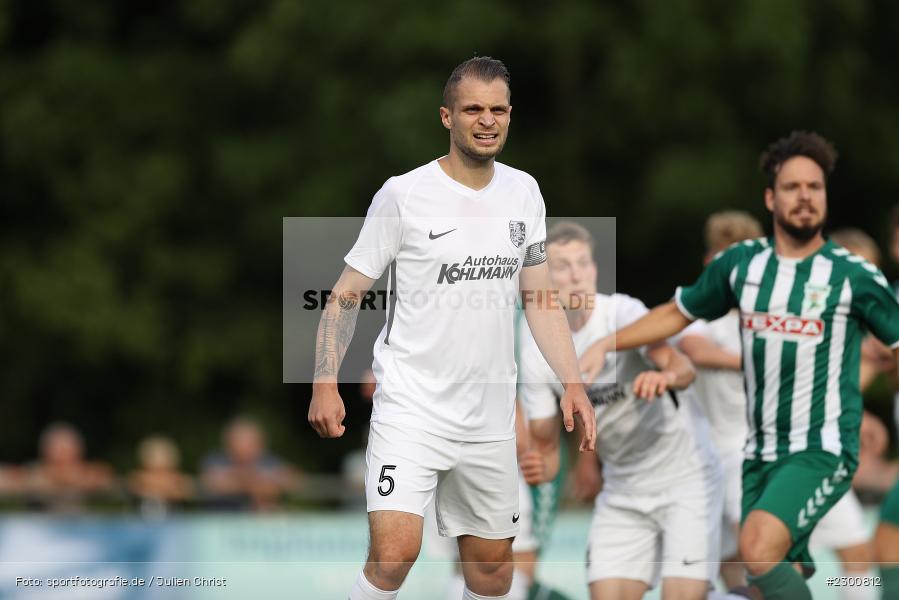 Marvin Schramm, Sportgelände, Karlburg, 27.07.2021, BFV, sport, action, Fussball, Deutschland, Juli 2021, Saison 2021/2022, Grabfeldgallier, TSV, Bayernliga Nord, TSV Großbardorf, TSV Karlburg - Bild-ID: 2300812