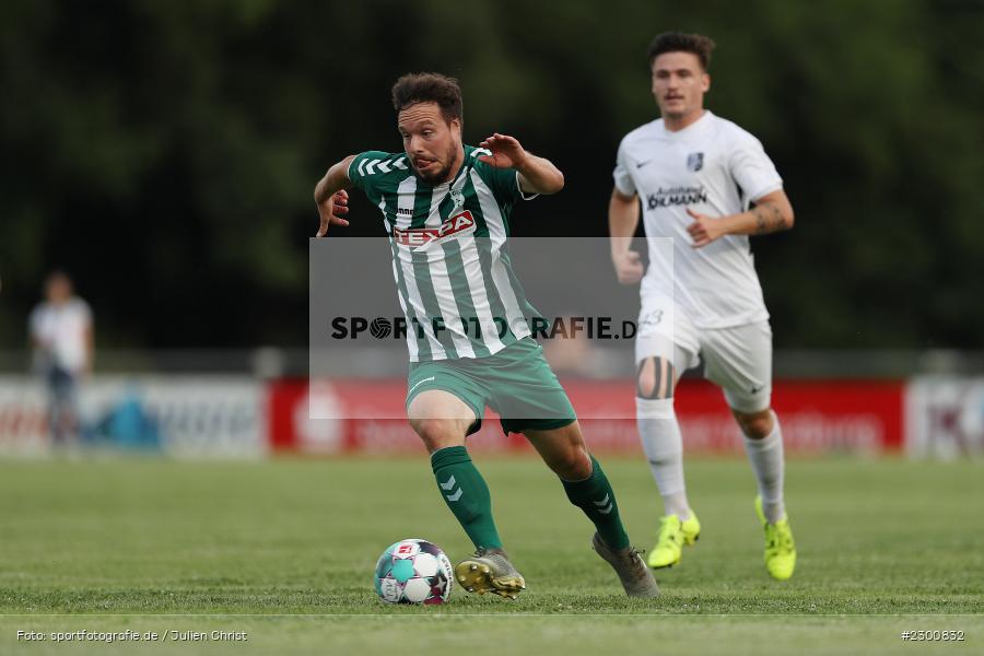 Benjamin Kaufmann, Sportgelände, Karlburg, 27.07.2021, BFV, sport, action, Fussball, Deutschland, Juli 2021, Saison 2021/2022, Grabfeldgallier, TSV, Bayernliga Nord, TSV Großbardorf, TSV Karlburg - Bild-ID: 2300832
