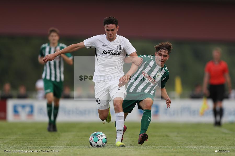 Jan Martin, Tim Stecklein, Sportgelände, Karlburg, 27.07.2021, BFV, sport, action, Fussball, Deutschland, Juli 2021, Saison 2021/2022, Grabfeldgallier, TSV, Bayernliga Nord, TSV Großbardorf, TSV Karlburg - Bild-ID: 2300836